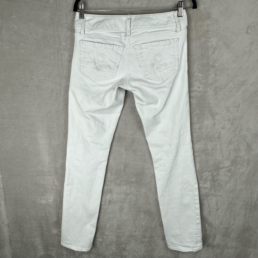 Lilly Pulitzer Jeans Womens 4 White Worth Skinny Low Rise Denim Casual Vacation - Picture 5 of 13